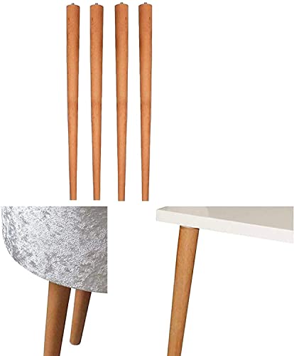 4er Set Holz Tischbeine aus massivem Naturholz - perfekt geeignet für Esstisch, Couchtisch, Schreibtisch & mehr - Verschiedene Größen (Buche mit Teak Lasur, 30 cm) von Euro Tische