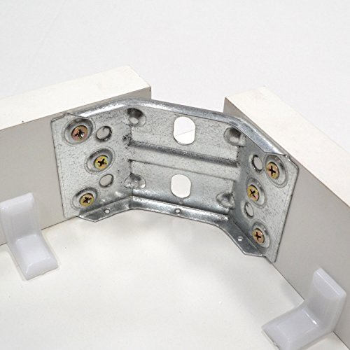 4er Set Tischwinkel aus Stahl, verzinkt - Metallwinkel ideal für stabile Tische im Innen- & Außenbereich - Winkelverbinder (115 x 70 mm) von Euro Tische