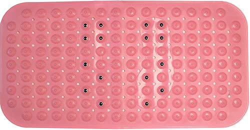 Duschmatte rutschfest für Dusche & Badewanne 71 x 36 cm - Antirutschmatte für maximale Sicherheit (Rosa) von Euro Tische