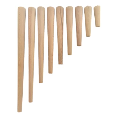 4er Set Holz Tischbeine aus massivem Naturholz - perfekt geeignet für Esstisch, Couchtisch, Schreibtisch & mehr - Verschiedene Größen (Buche Natur, 20 cm) von Euro Tische