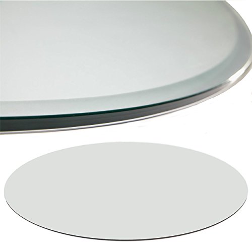 Euro Tische Glasplatte für Kaminofen und Tischplatte in 90cm Facettenschliff, Schutzplatte mit 6mm ESG Sicherheitsglas, Funkenschutzplatte, Glasboden für Kamin (Klarglas) von Euro Tische