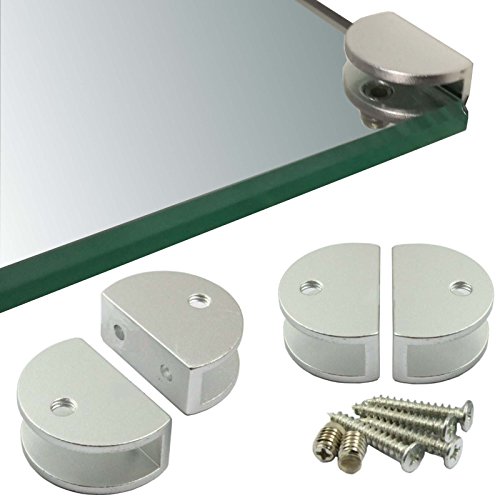 Regal-Halter Glasbodenträger - Stabile Regalträger für Glas- und Holzböden - verschiedene Varianten (4 Stück) von Euro Tische