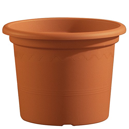 Euro3Plast 1975.01 Kübel Geo Durchmesser 25 cm, terracotta von Euro3plast