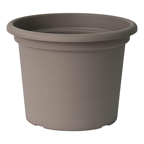 Euro3Plast 2058.G9 Pflanzkübel Geo 55 cm, taupe von Euro3plast