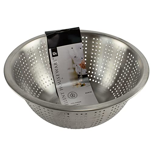 Sieb Edelstahl Abtropfsieb Siebschüssel Seiher 28cm Nudel Salat Obst Gemüse von Unbekannt