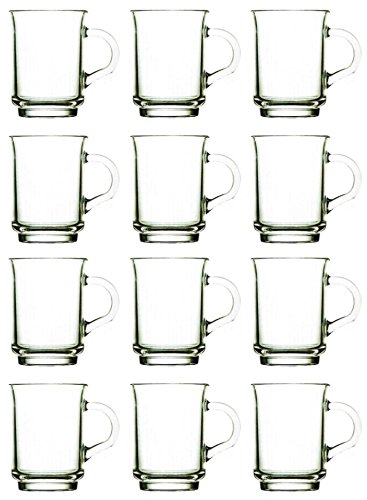 Trinkgläser mit Henkel Teegläser Glühweinbecher klar 250 ml 12 Stück Set Trinkgläser mit Henkel Teegläser Glühweinbecher klar 250 ml 12 Stück Set von EuroDiscount OW