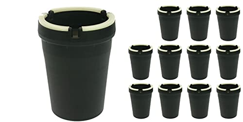 Aschenbecher Sturmaschenbcher Autoaschenbecher Windaschenbecher leuchten im Dunkeln 12 Stück von EuroDiscount