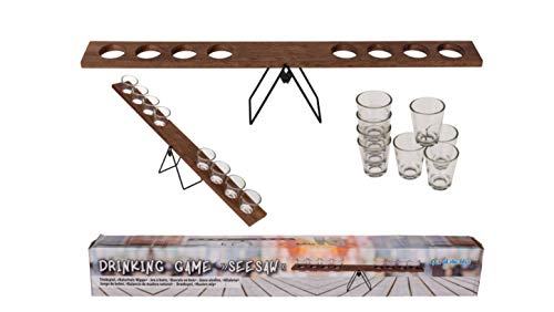 EuroDiscount Trinkspiel Partyspiel Schnaps-Wippe mit 8 Shooter 50 ml als Geschenk oder Partyspaß 1 Stück EuroDiscount Trinkspiel Partyspiel Schnaps-Wippe mit 8 Shooter 50 ml als Geschenk oder Partyspaß 1 Stück von EuroDiscount