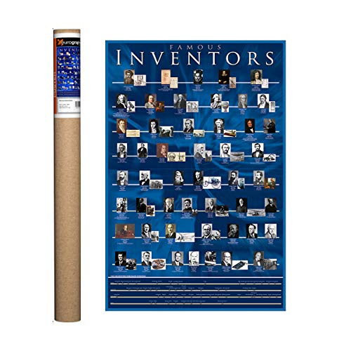 EuroGraphics Poster Famous Inventors, 91,4 x 61 cm von EuroGraphics