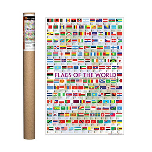 Eurographics Flags of The World Poster, Papier, 36 x 24 inch von EuroGraphics