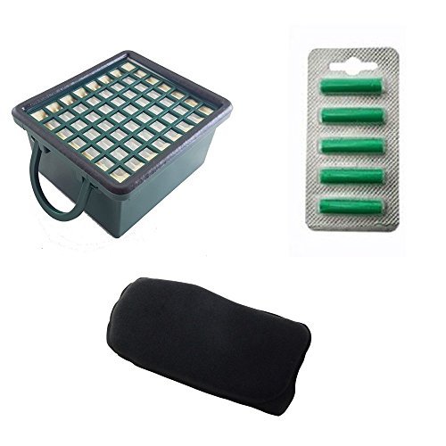 1 Geruchsfilter + 1 EPA-Filter + 5 Düfte für VK 130 131 Staubsauger Vorwerk anpassbar von EuroStore07
