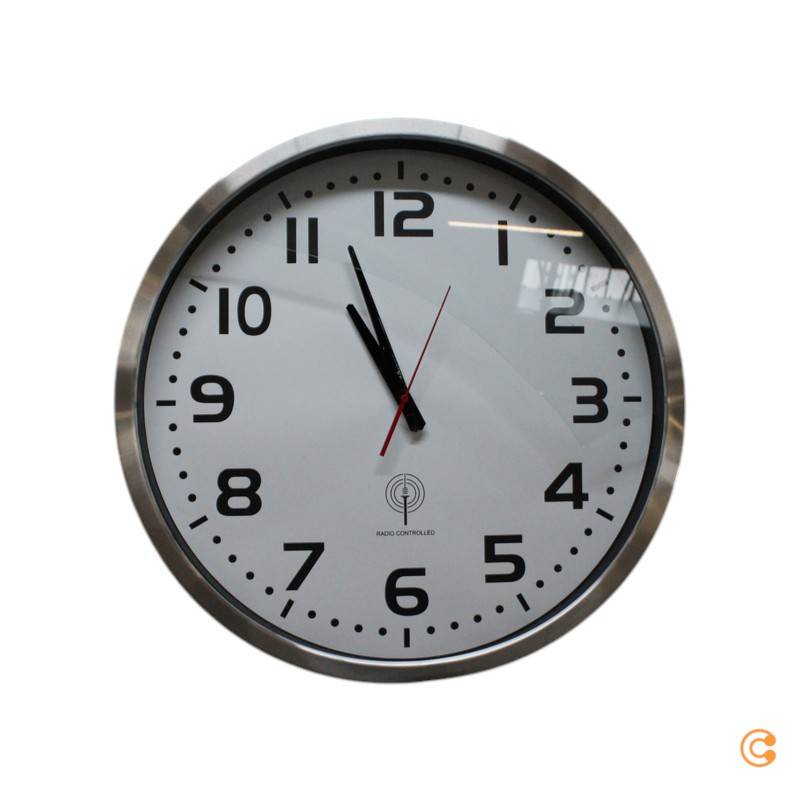 Euro Time 56863 Funk Wanduhr 50cm Wand Uhr Wohnzimmeruhr Funkuhr Siehe Text/Foto C-Ware von EuroTime