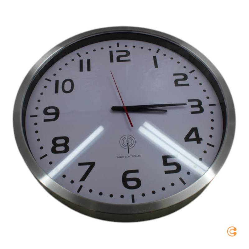 Euro Time 56863 Funk Wanduhr Jumbo Funkuhr Uhr Küchenuhr Siehe Text/Foto B-Ware von EuroTime