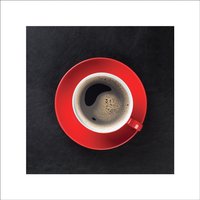 Euroart Glasbild Red Coffee I, Glas von Euroart