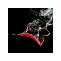 Euroart Glasbild Red Hot Pepper I, Glas von Euroart