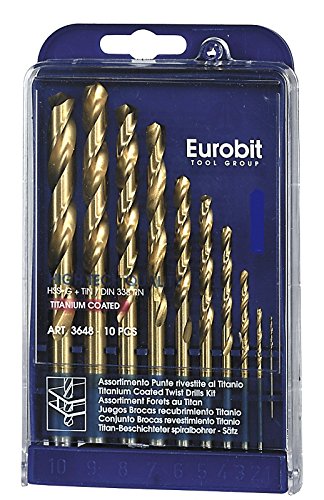 Eurobit 3648 Hss-G Titanbeschichtet, Stahl, 10 Stück von Eurobit