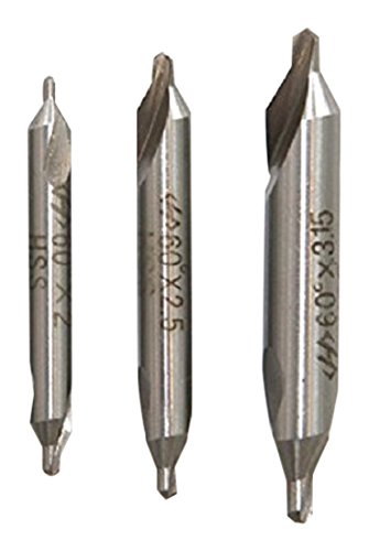 Eurobit 7500 HSS Zentrum bis 60, Stahl, 2 – 3.15 mm, Set von 3 Stück von Eurobit