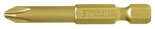 Eurobit Schrauberbits mit Titan-Nitro 3 Stück, PH 1 x 50 mm, ART. 2707 von Eurobit