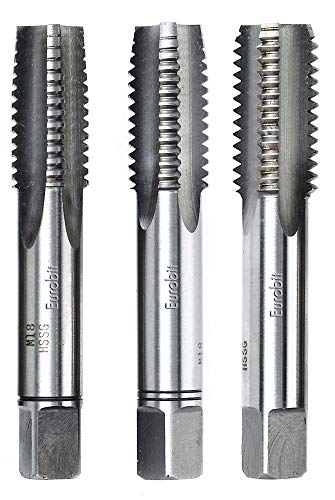 Eurobit HSS Handgewindebohrer 3-telig 6 x 1 mm, ART. 6000 von Eurobit