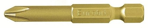 Eurobit 2707 Einsätze für Bohrschrauber, gelb, PH 1 x 50, 5 Stück von Eurobit