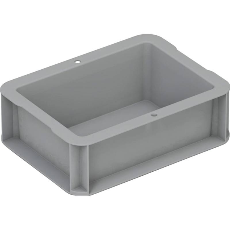 Eurobox-System Box Vollwand 20 x 15 x 7 cm Grau von Eurobox-System