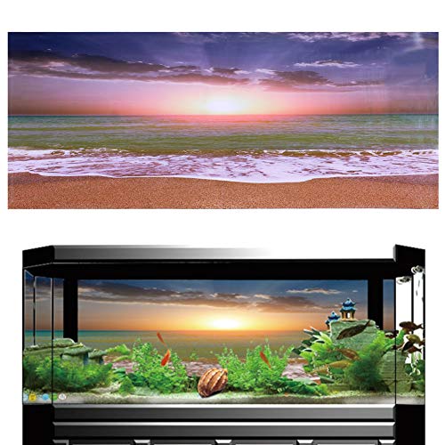 Eurobuy 3D Effekt Poster Selbstklebend Strand Sonnenuntergang Poster Geeignet für Aquarium Fisch Tank Dekoration Einfach zu abziehen und zu kleben Eurobuy 3D Effekt Poster Selbstklebend Strand Sonnenuntergang Poster Geeignet für Aquarium Fisch Tank Dekoration Einfach zu abziehen und zu kleben von Eurobuy