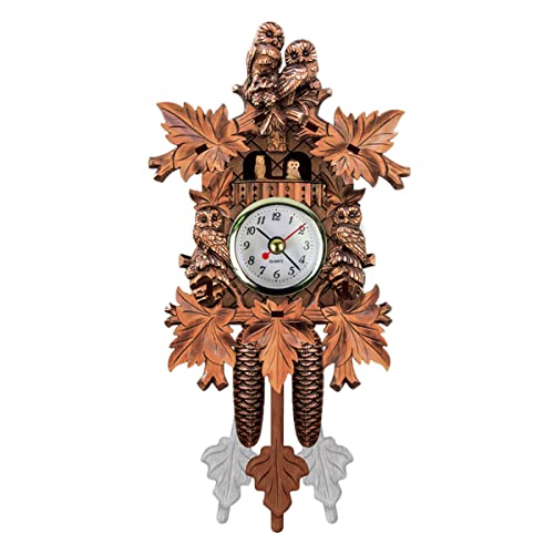 Eurobuy Hölzerne Kuckucksuhr Vintage Wandbehang Uhr Home Ornament Wanddekoration für g Zimmer Office2 Wanddekoration für G Zimmer Büro Holz Kuckucksuhr Vintage Wand Sound Kuckucksuhr Home Ornament h von Eurobuy