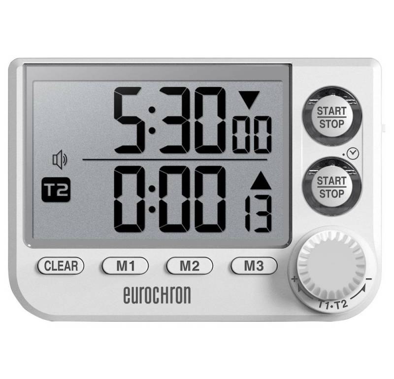 Eurochron Eieruhr Eurochron EDT 8002 Timer Weiß digital von Eurochron