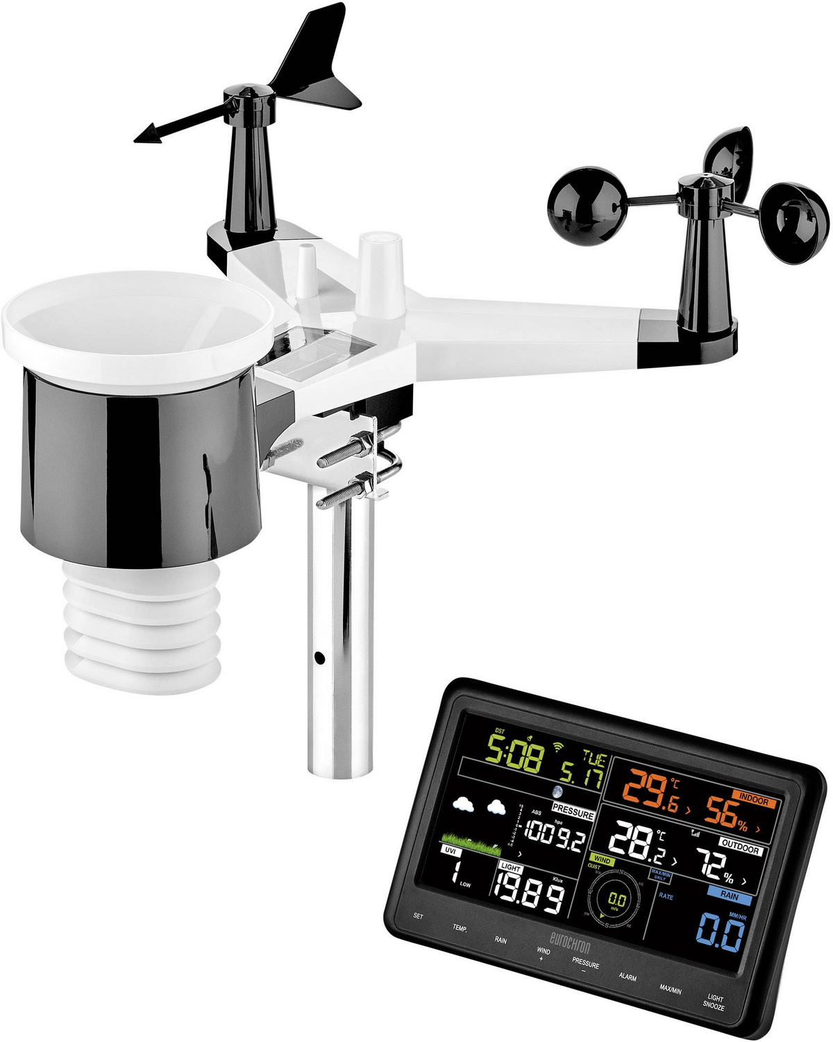 Eurochron Funk Wetterstation Efws 29 Wettermessstation Vorhersage App Defektware D-Ware Eurochron Funk Wetterstation Efws 29 Wettermessstation Vorhersage App Defektware D-Ware von Eurochron