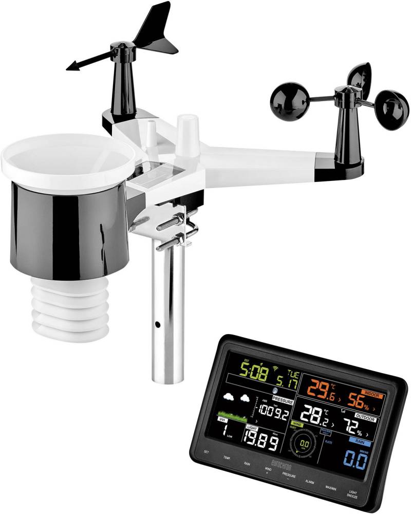 Eurochron Funk Wetterstation Efws 29 Wettermessstation Vorhersage App Defektware D-Ware von Eurochron