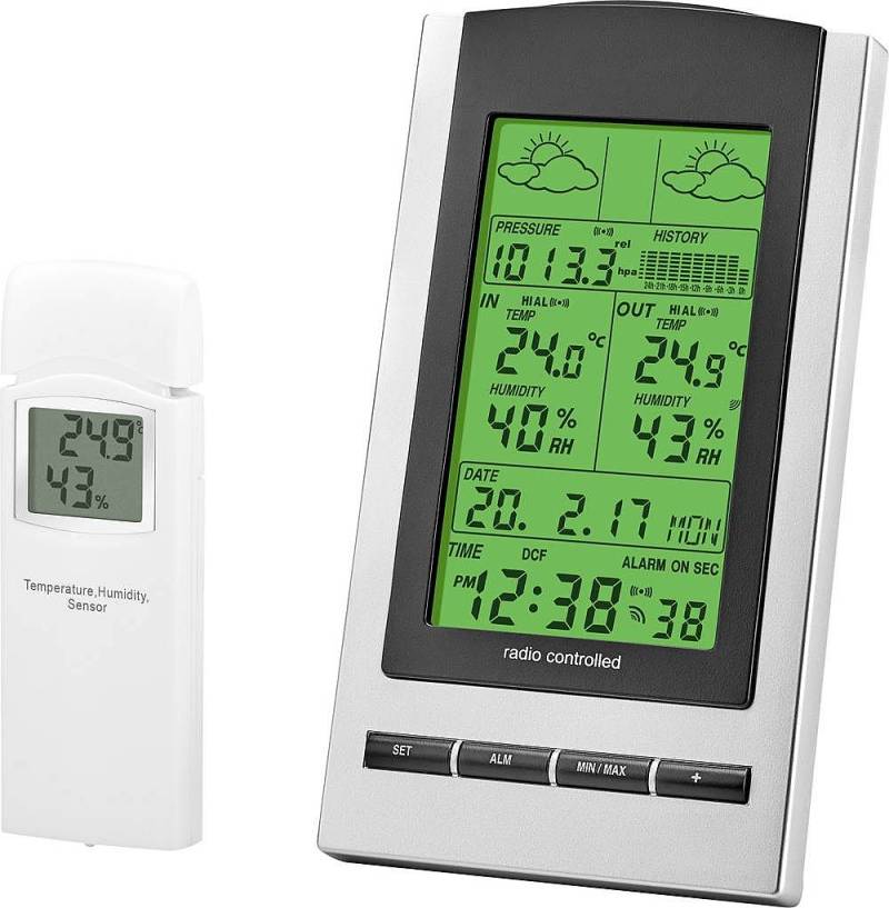 Eurochron Funk Wetterstation Wettermessgerät Außentemperatur Messgerät Außen Uhr B-Ware Eurochron Funk Wetterstation Wettermessgerät Außentemperatur Messgerät Außen Uhr B-Ware von Eurochron
