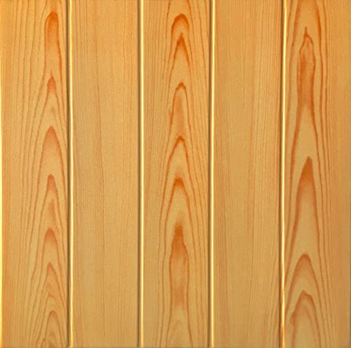 (10qm / 40 Stück) Wandpaneele Deckenpaneele Platten Paneele Wandverkleidung Wanddeko Deko Wandtattoos Holz Optik POLYSTYROL MATERIAL (0104) von Eurodeco