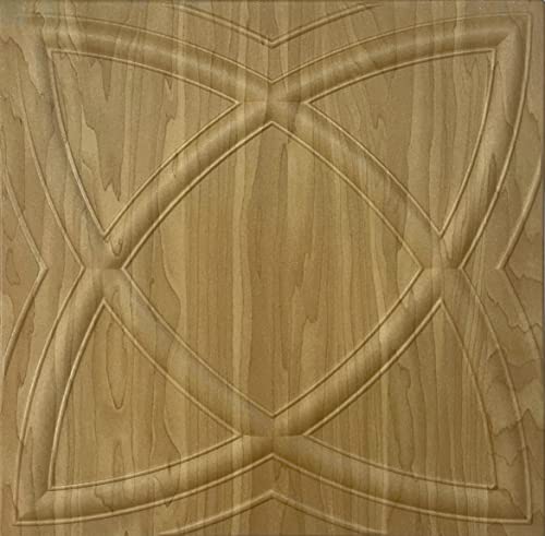 (10qm / 40 Stück) Wandpaneele Deckenpaneele Platten Paneele Wandverkleidung Wanddeko Deko Wandtattoos Holz Optik POLYSTYROL MATERIAL (0439) von Eurodeco