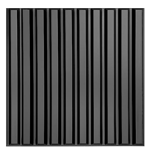 12PCS/3 m² 3D Paneele PVC Kunststoffpaneele Wandpaneele Gaming Zimmer Wand Decke 3D Optik Lamellen Slats hochwertige & harte PVC 3D Platten von Eurodeco