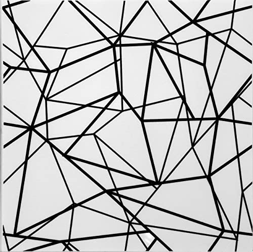 Paneele aus Polystyrol XPS, Deckenpaneele, 3D Wandpaneele, Styropor Dekoren, Decken Retro Vintage Wandverkleidung, 3mm dick - 50x50cm (4m²-16 Stück, GL5 ANT-CZ) von Eurodeco