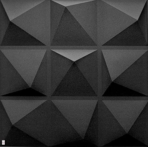 3D Wandpaneele aus Polystyrol XPS Styropor – 50x50 cm, 3 mm dick – Moderne 3D Wandverkleidung & Deckenpaneele – Leichte Wanddeko Platten für Wohnzimmer, Schlafzimmer, Innenräume von Eurodeco