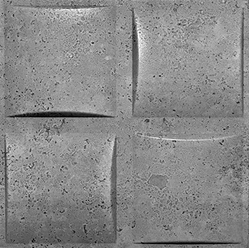 3D Wandpaneele Dekoren Wandverkleidung Deckenpaneele Platten Paneele Wanddeko Wandtattoos POLYSTYROL MATERIAL STYROPOR ARTIG 3D /2m²-8PCS Pillow Betonlook 43 3mm stärke von Eurodeco