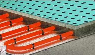 Dämmunterlage Bodenplatten Unterlage Schutzboden Eignung für Fußbodenheizung Trittschalldämmung (45qm = 90 Stück) von Eurodeco