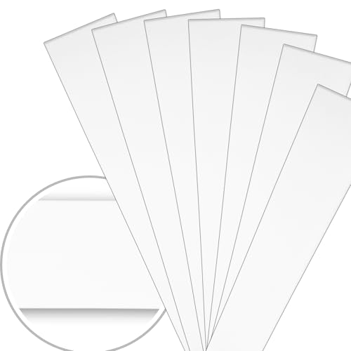 Eurodeco (2m² / 12 Stück Wandpaneele Deckenpaneele Platten Paneele Wandverkleidung Wanddeko Deko Weiß-Uni Polystyrol XPS Material (P08) Styropor 100x16,7cm Wärmespeichernd & leicht Wärmeisolierend von Eurodeco
