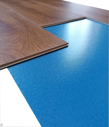 LVT-Unterlage für Fußboden Bodenpaneele Trittschalldämmung Vinyl-/LVT Klick Böden Dämmunterlage / 1,5mm (32m2) von Eurodeco