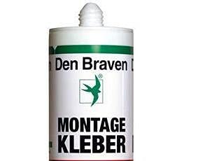 Acryl MONTAGEKLEBER Den Braven Befestigungskleber Befestigung PERFEKT FÜR UNSERE PVC & XPS 3D PANEELE Kleber FIX (300ml) (1 Kartusche) von Eurodeco