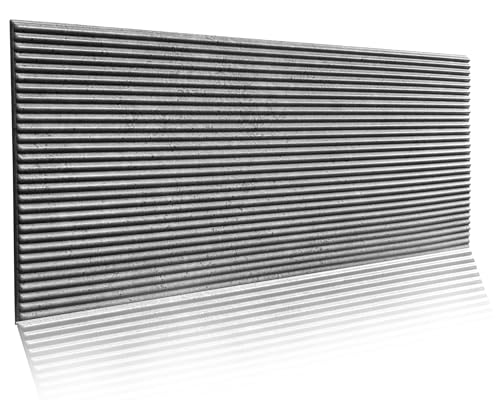 Paneele Polystyrol XPS Styropor Betonoptik – Leichte Wandverkleidung 100x50 cm – Moderne Deckenpaneele Wanddeko – Einfache Montage Strips 42.XL 4m² - 8 Stück von Eurodeco