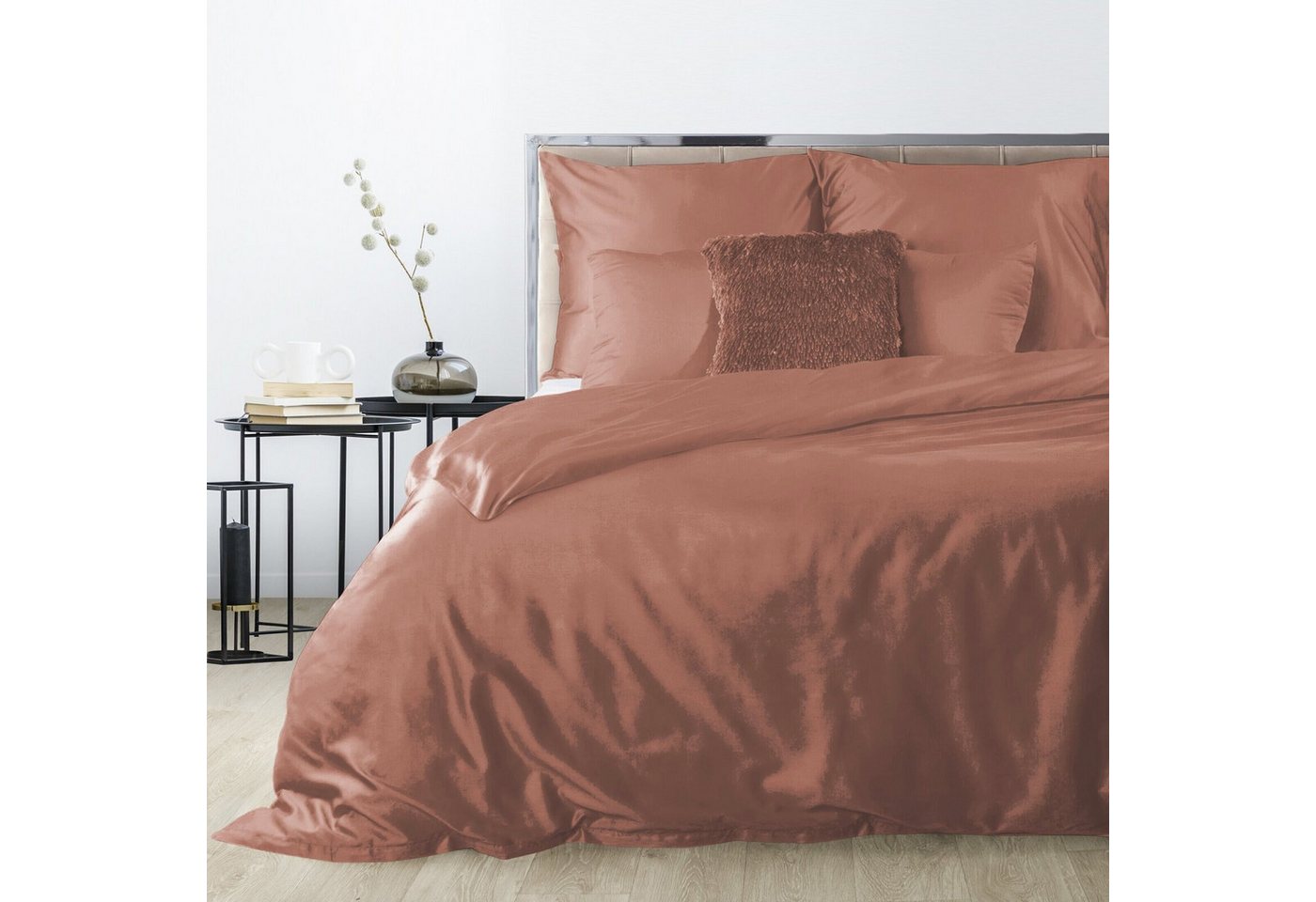 Eurofirany Bettwäsche Bettwäschegarnitur Ehebett mit Seidenglanz Makosatin Satinbaumwolle, Baumwolle, Hochwertige Bettwäsche, klassisch, musterlos Eurofirany Bettwäsche Bettwäschegarnitur Ehebett mit Seidenglanz Makosatin Satinbaumwolle, Baumwolle, Hochwertige Bettwäsche, klassisch, musterlos von Eurofirany
