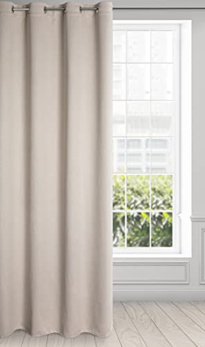 Eurofirany Amaro Schwer 340 g/m2 Blackout Vorhang mit Ösen 1 STK. Thermovorhang Blickdicht Wärmeisolierender Kälteschutz Verdunklungsgardine Abdunkeln Struktur Wohnzimmer Schlafzimmer 135x250cm Beige Eurofirany Amaro Schwer 340 g/m2 Blackout Vorhang mit Ösen 1 STK. Thermovorhang Blickdicht Wärmeisolierender Kälteschutz Verdunklungsgardine Abdunkeln Struktur Wohnzimmer Schlafzimmer 135x250cm Beige von Eurofirany