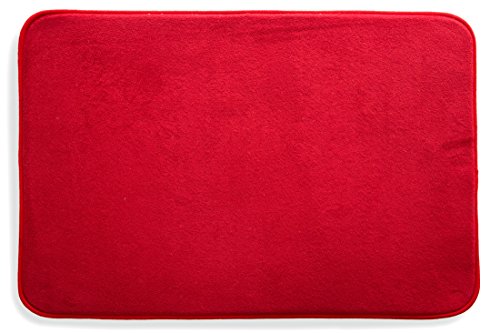 Eurofirany Bedematte Alex, 50x70, rot, Stoff, 70 x 50 x 3 cm von Eurofirany