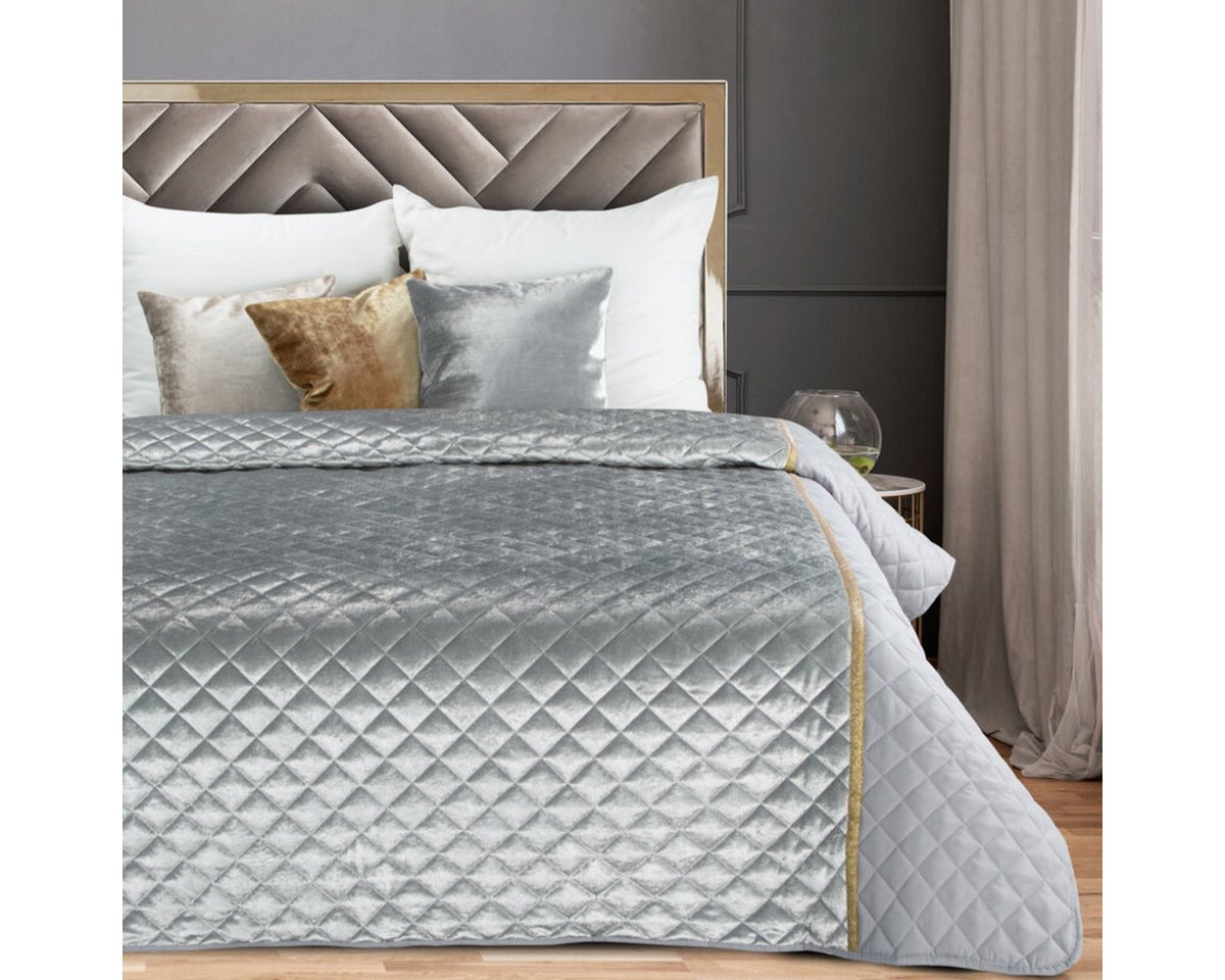 Eurofirany Bettüberwurf Flauschige Samt Tagesdecke 220x240cm, samtige Oberfläche, Premium Qualität Eurofirany Bettüberwurf Flauschige Samt Tagesdecke 220x240cm, samtige Oberfläche, Premium Qualität von Eurofirany