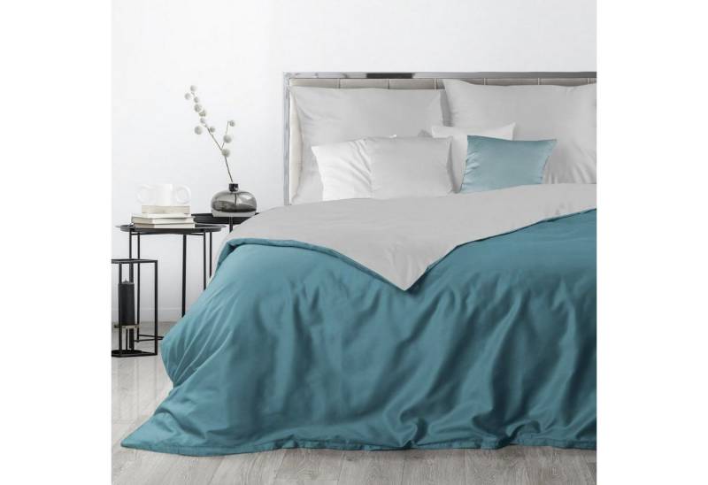 Eurofirany Bettwäsche Bettwäschegarnitur Ehebett mit Seidenglanz Makosatin Satinbaumwolle, Baumwolle, Hochwertige Bettwäsche, klassisch, musterlos von Eurofirany