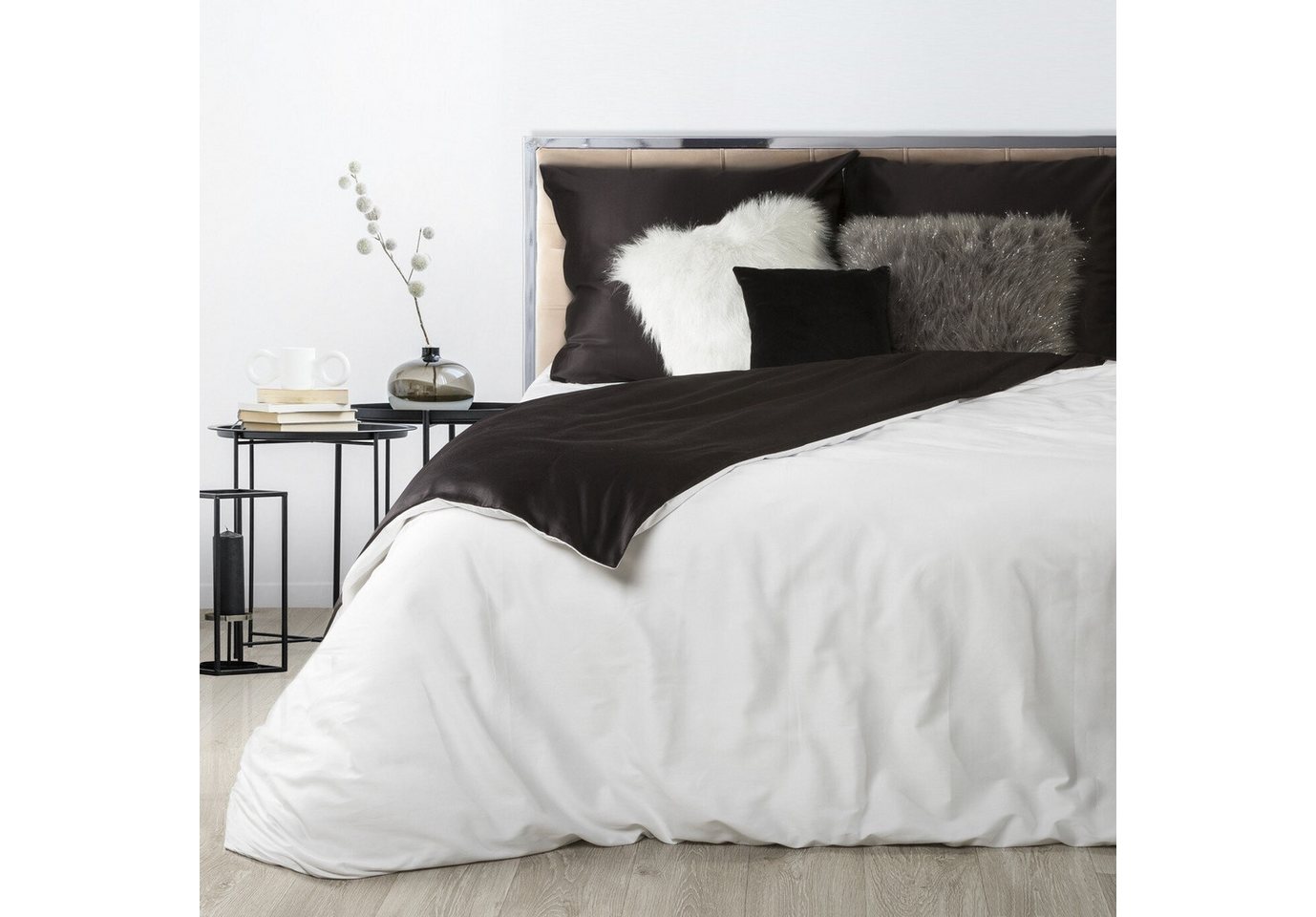 Eurofirany Bettwäsche Bettwäschegarnitur Ehebett mit Seidenglanz Makosatin Satinbaumwolle, Baumwolle, Hochwertige Bettwäsche, klassisch, musterlos Eurofirany Bettwäsche Bettwäschegarnitur Ehebett mit Seidenglanz Makosatin Satinbaumwolle, Baumwolle, Hochwertige Bettwäsche, klassisch, musterlos von Eurofirany