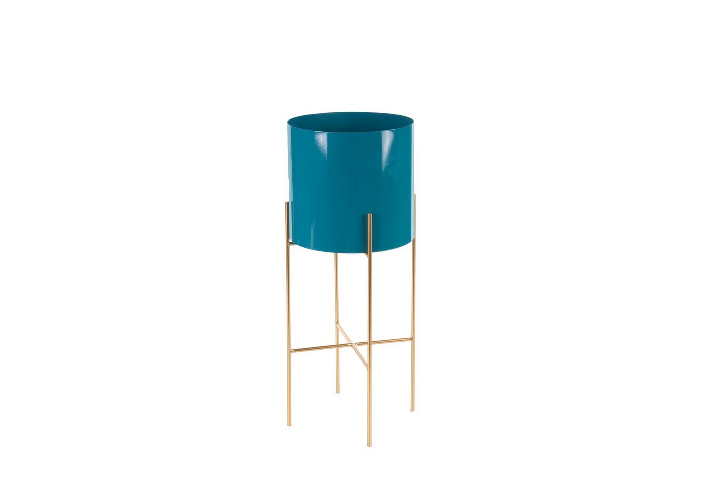 Eurofirany Blumentopf Blumentopf, Blumetopf mit elegantem Ständer aus Metall Gold Schwarz Weiß Blau Eurofirany Blumentopf Blumentopf, Blumetopf mit elegantem Ständer aus Metall Gold Schwarz Weiß Blau von Eurofirany