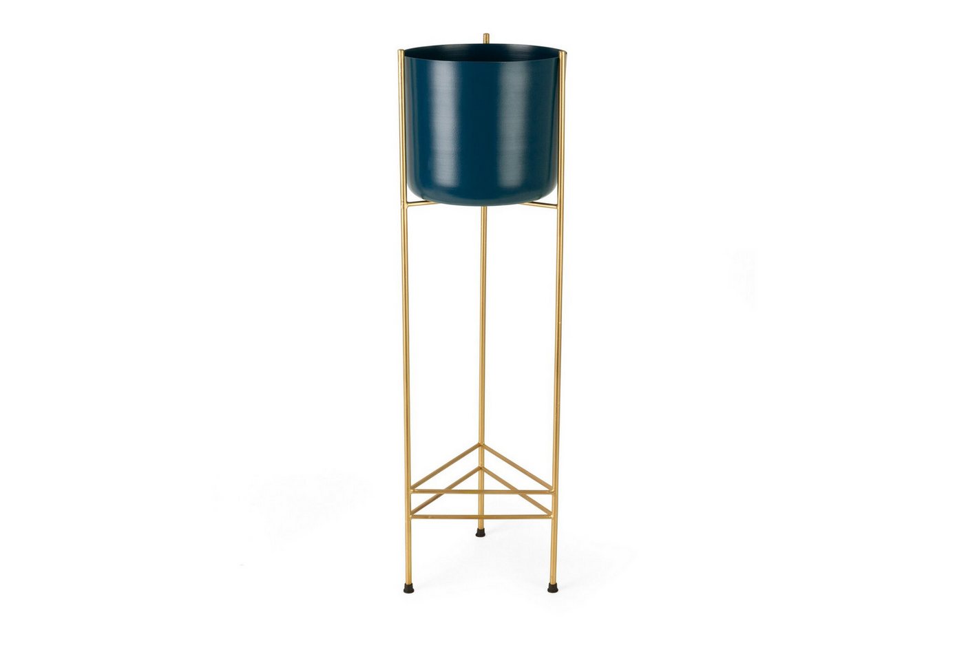 Eurofirany Blumentopf Blumentopf, Blumetopf mit elegantem Ständer aus Metall Gold Schwarz Weiß Blau Eurofirany Blumentopf Blumentopf, Blumetopf mit elegantem Ständer aus Metall Gold Schwarz Weiß Blau von Eurofirany
